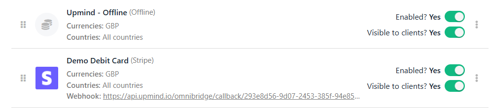 Payment visibility (enabled)