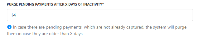 Purge pending payment after X days of inactivity