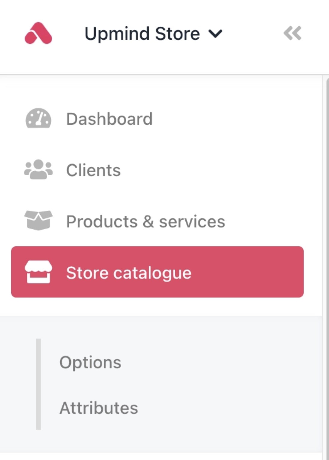 Dashboard > Store Catalogue