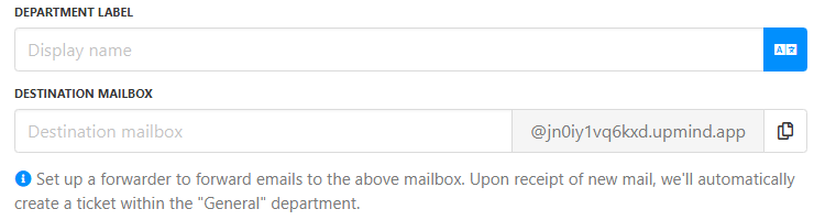 Destination mailbox