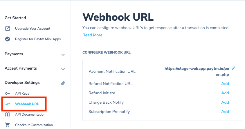 Webhook URL