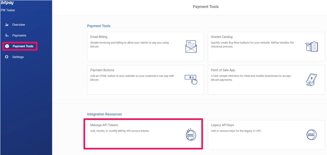 Generate API token