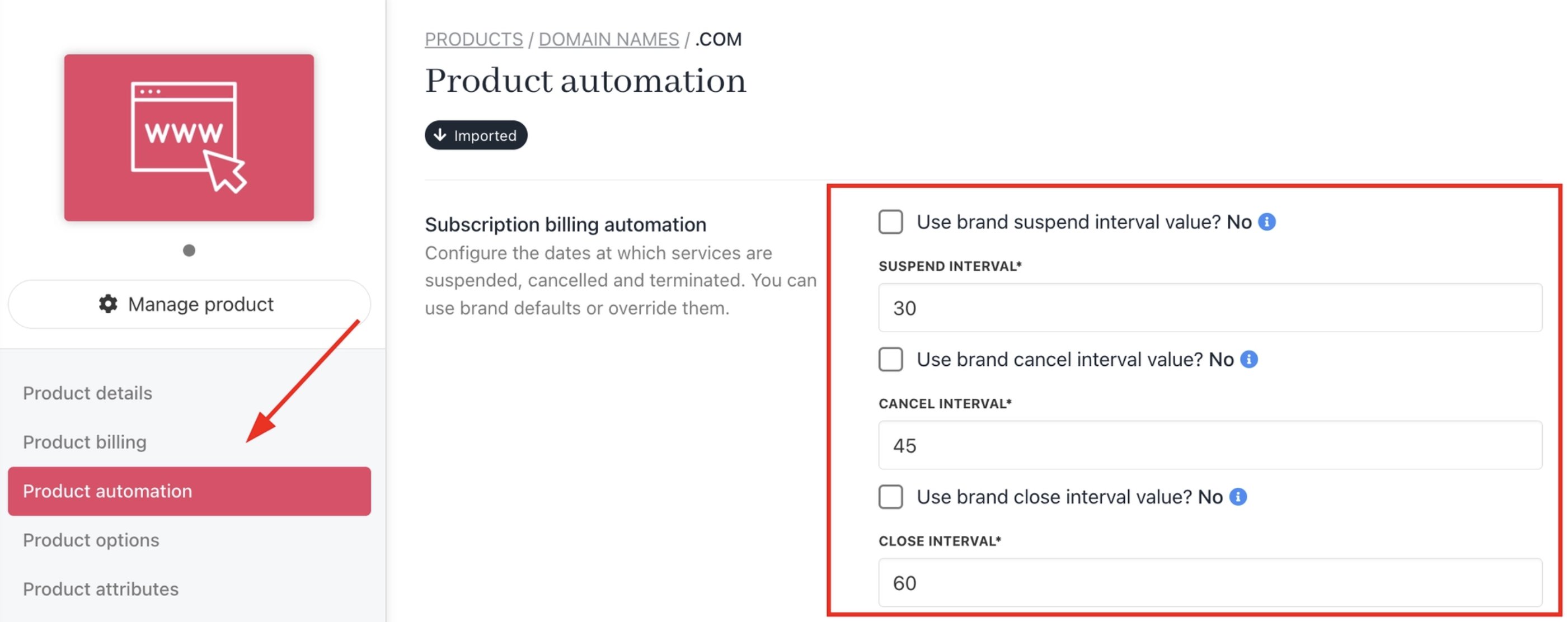 Product automation