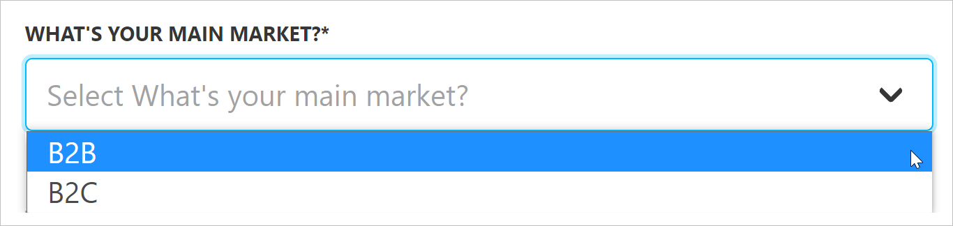 Select option