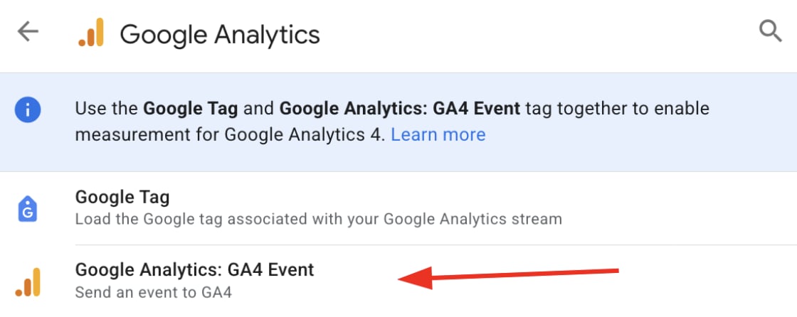 Add Google measurement ID