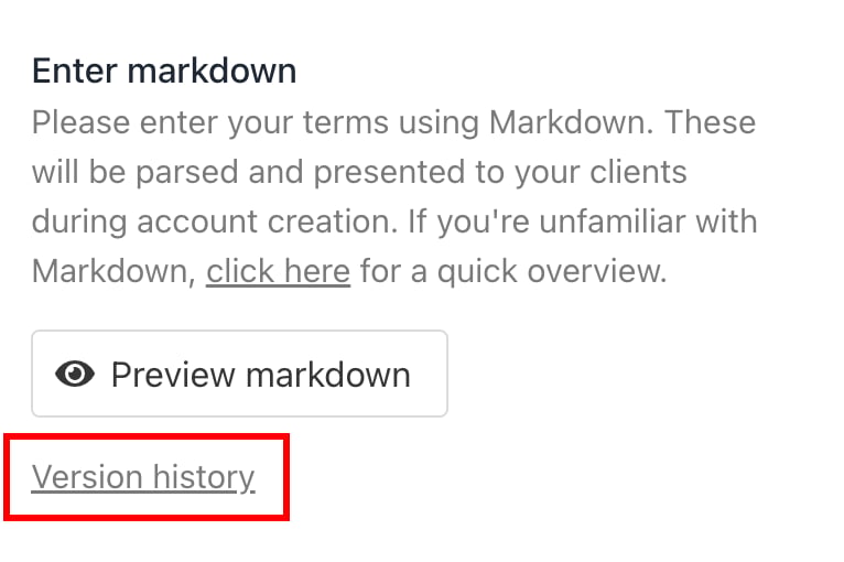 Version history