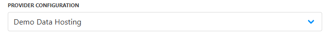 Provider configuration