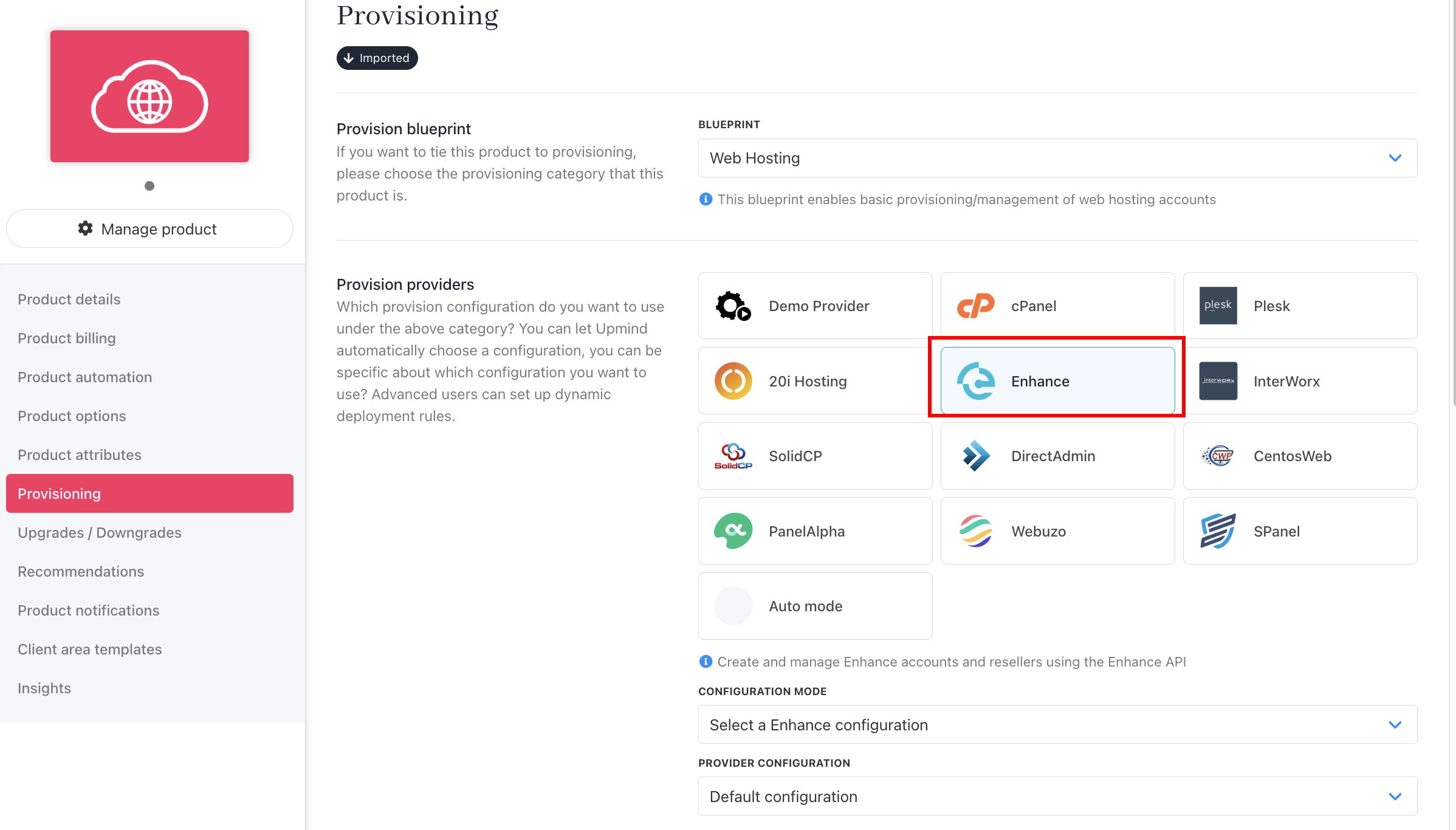 Set provision provider