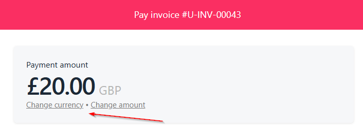 Change currency