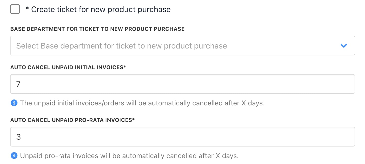 Cancel invoices