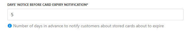 Configure notificationm (Settings > Payment options > Billing automation)