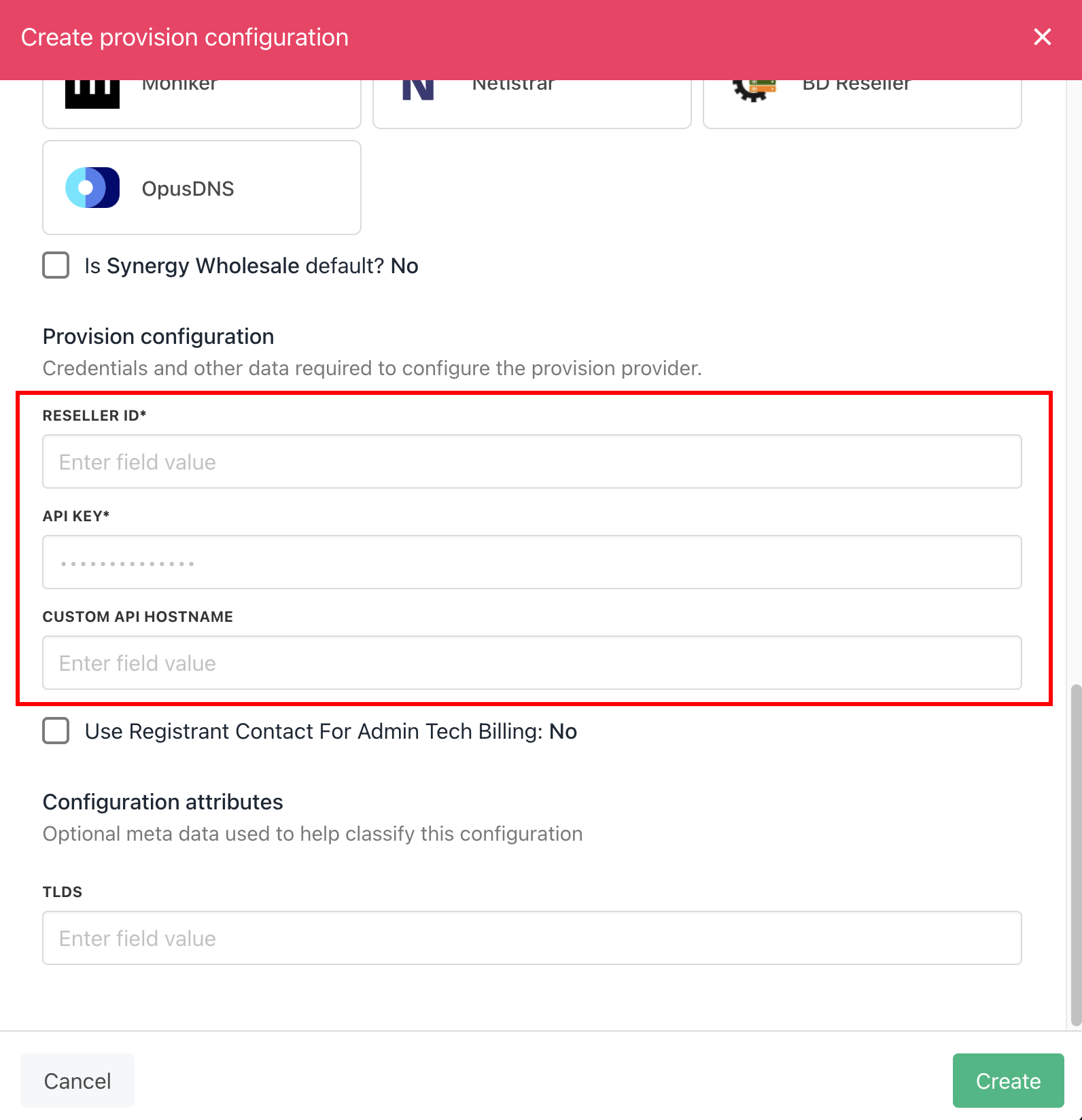 Enter details