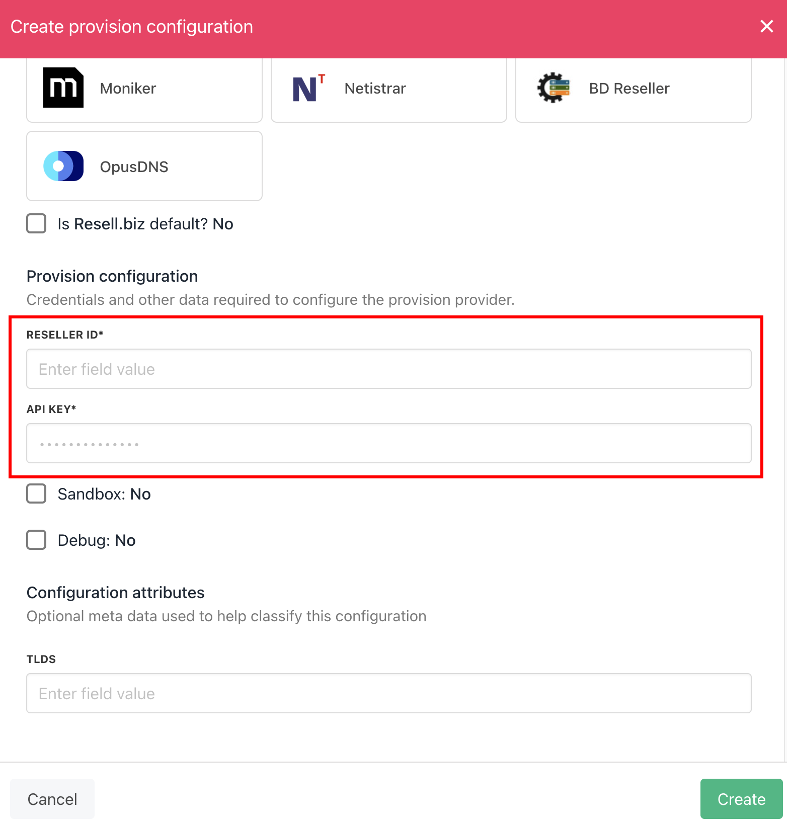 Enter details