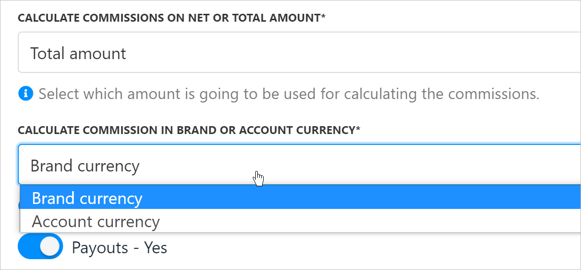 Calculate commissions