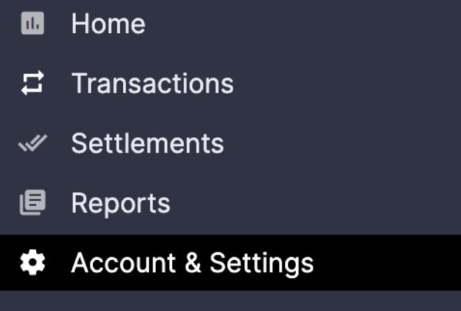 Account & settings