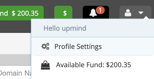 Profile settings