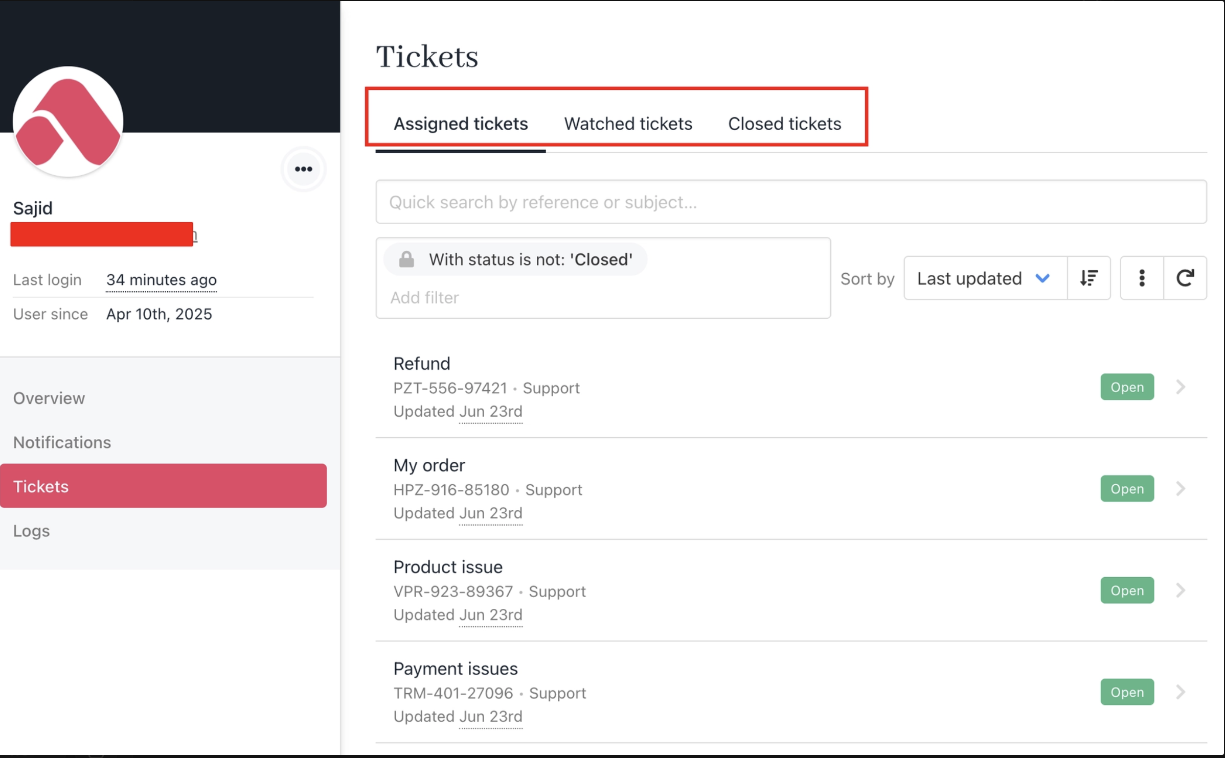 Tickets
