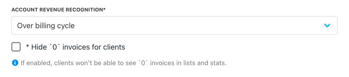 Account revenue recognition