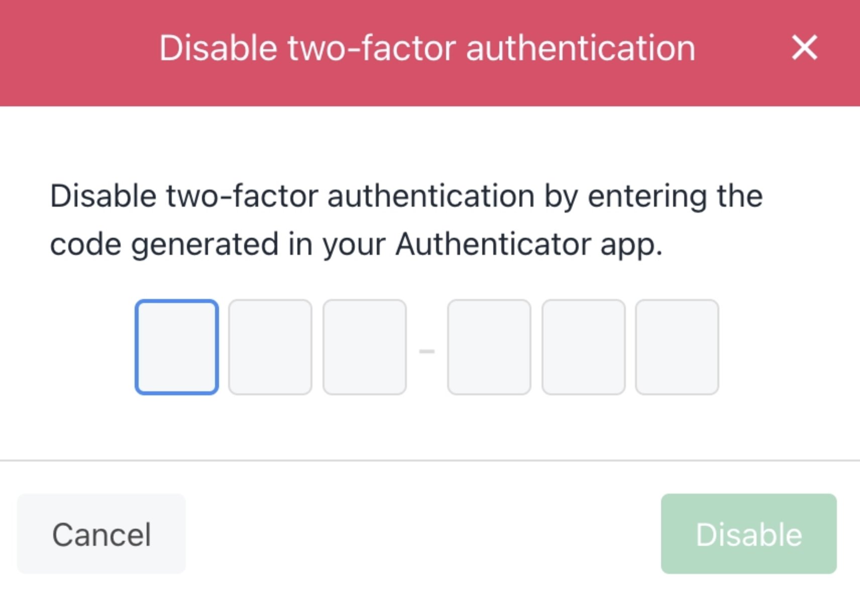 Enter code