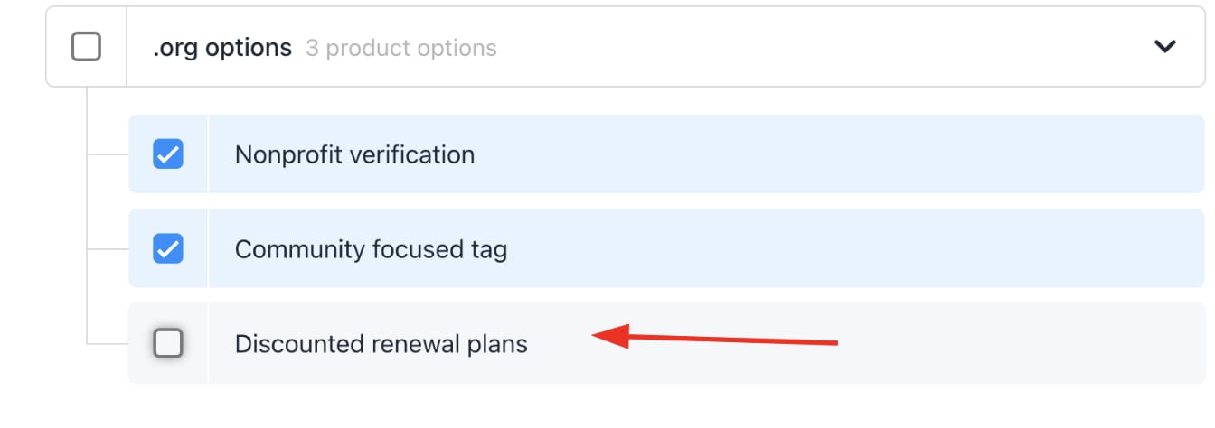 Choose which product options to display