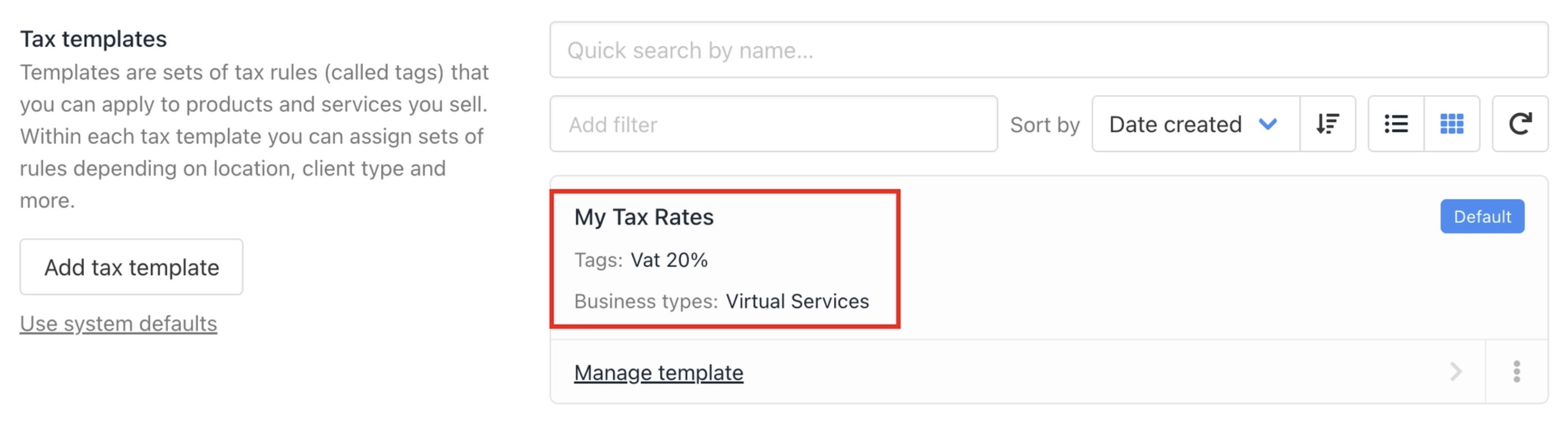 Tax calculation