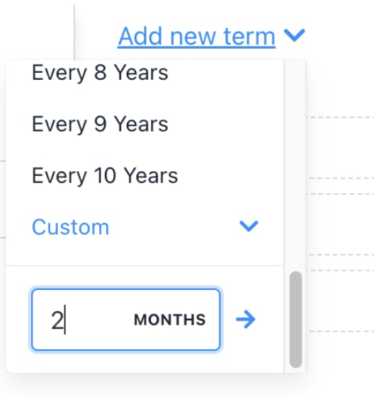 Enter number of months