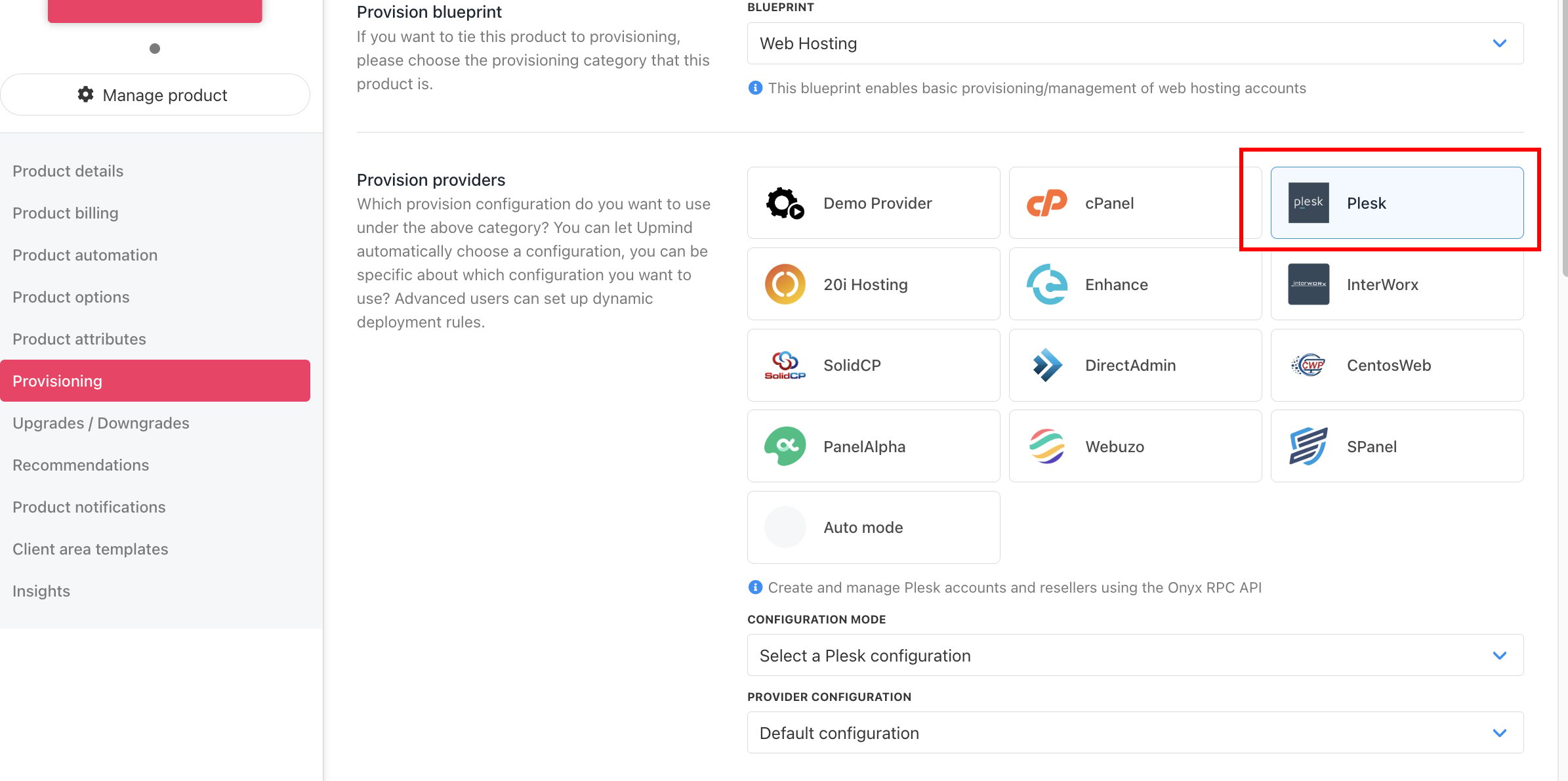 Set provision provider
