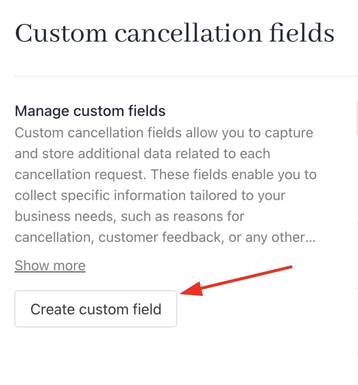 Create custom field