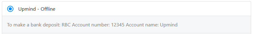 Payment instructions