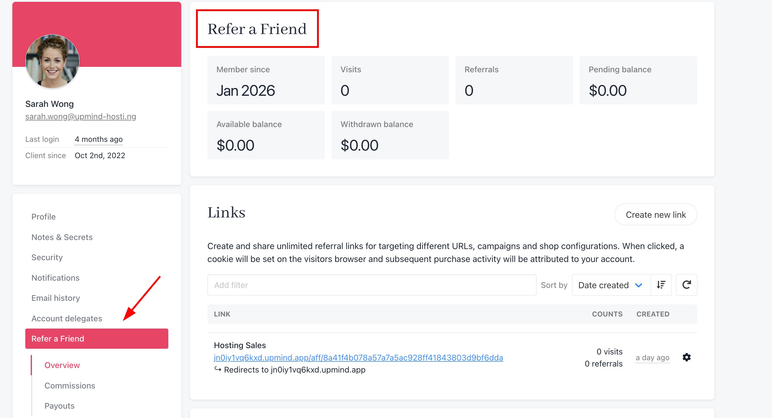 Reworded affiliate program