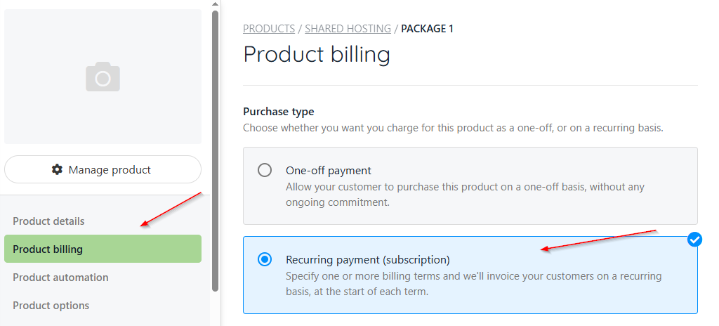 Make it a recurring payment