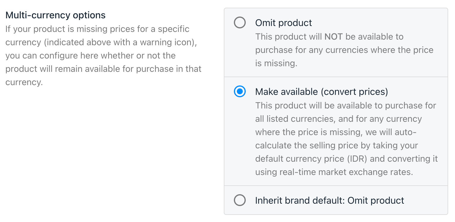 This can be configured on a per-product basis.