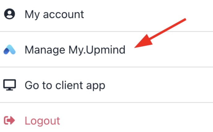 Manage my Upmind