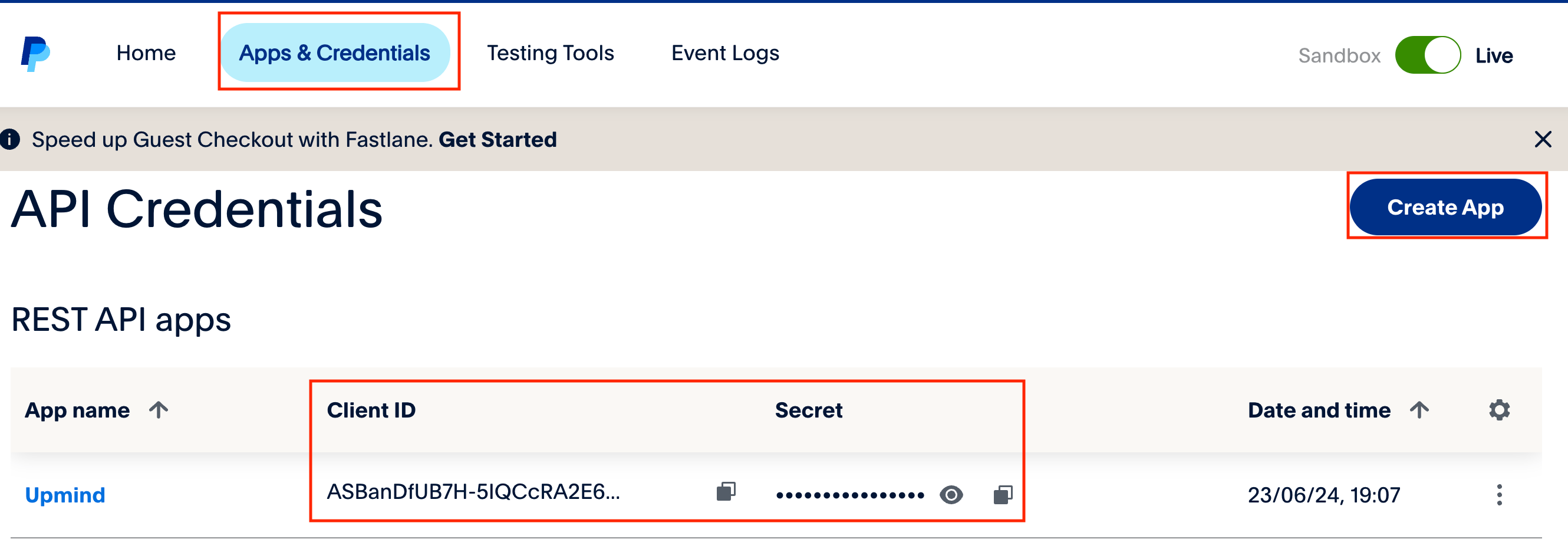 Create app