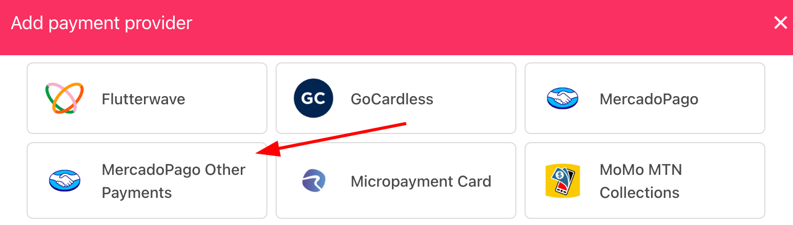 Select payment provider