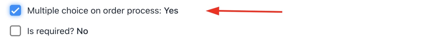 Purchase multiple options