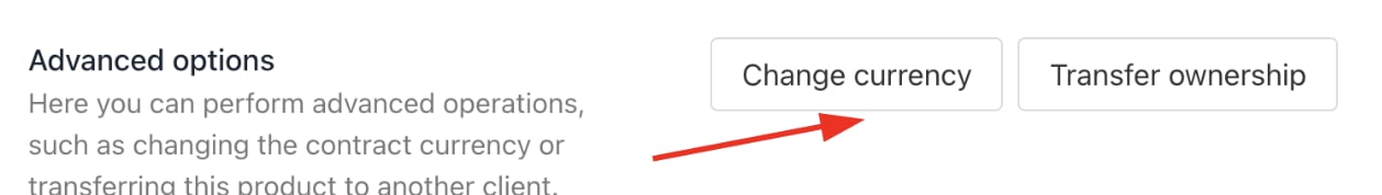 Change currency