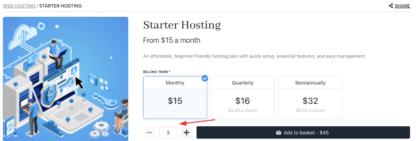 Bulk order setting