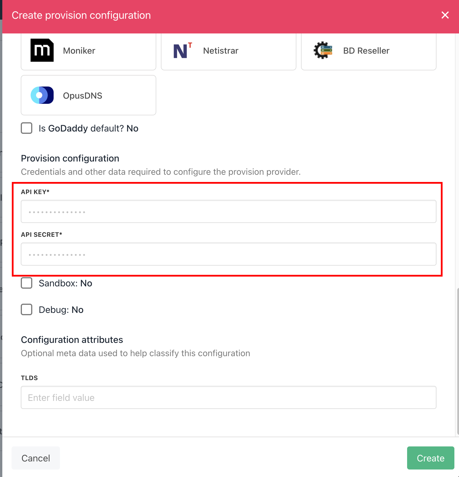 Enter details
