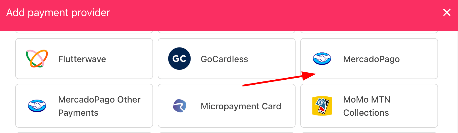 Select payment provider
