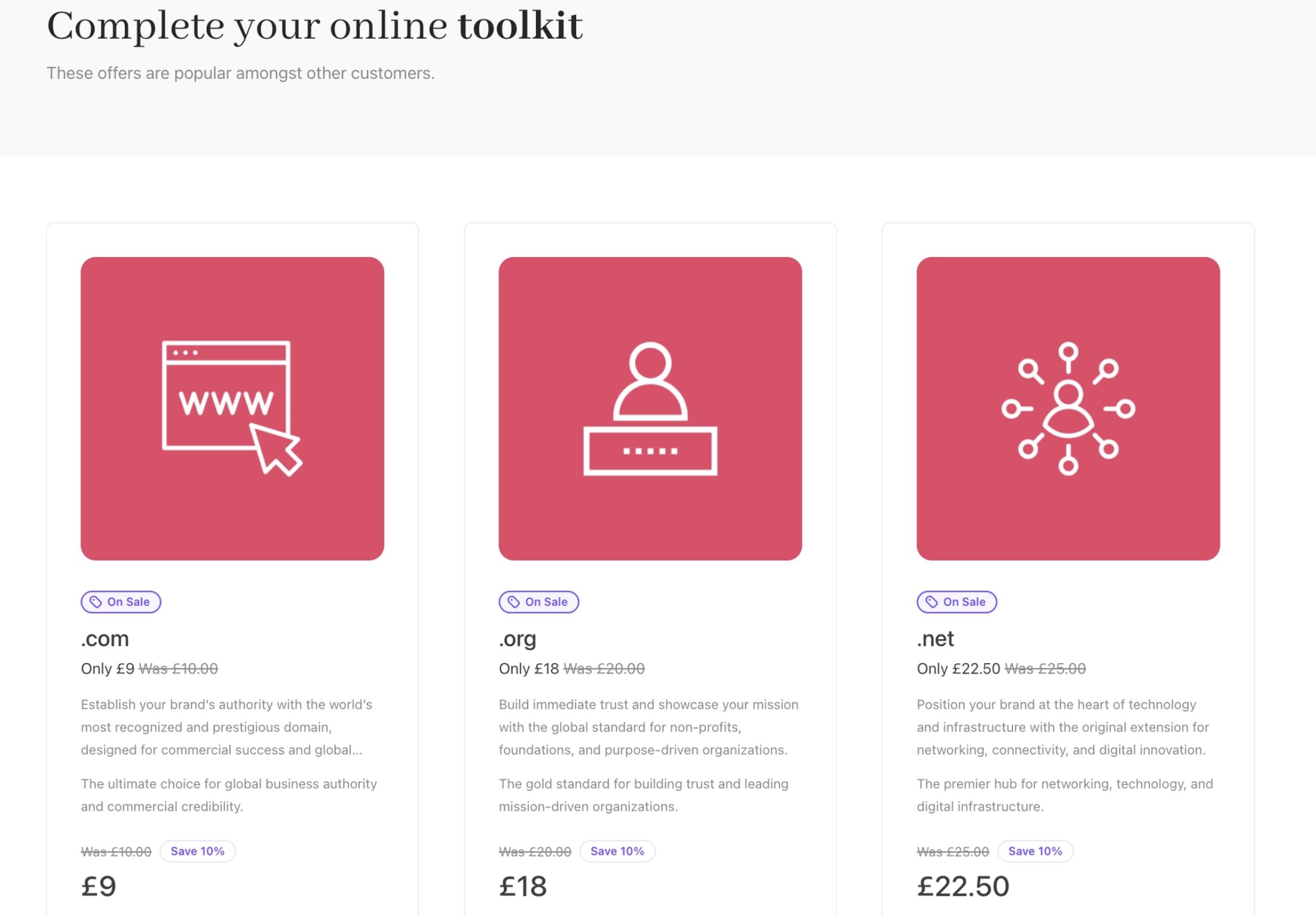 Carded product style in recommendations