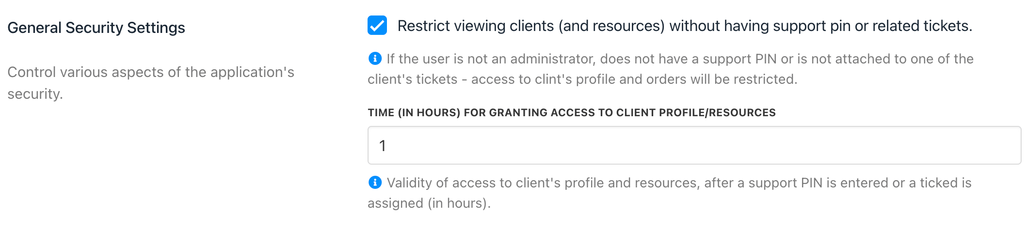 Settings → Security
