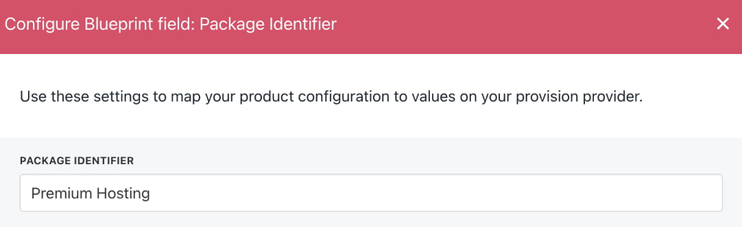 Enter package identifier