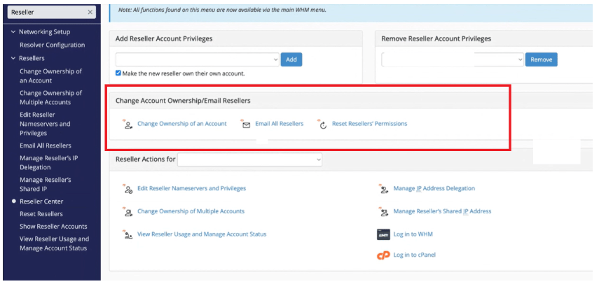 Change Account Ownership