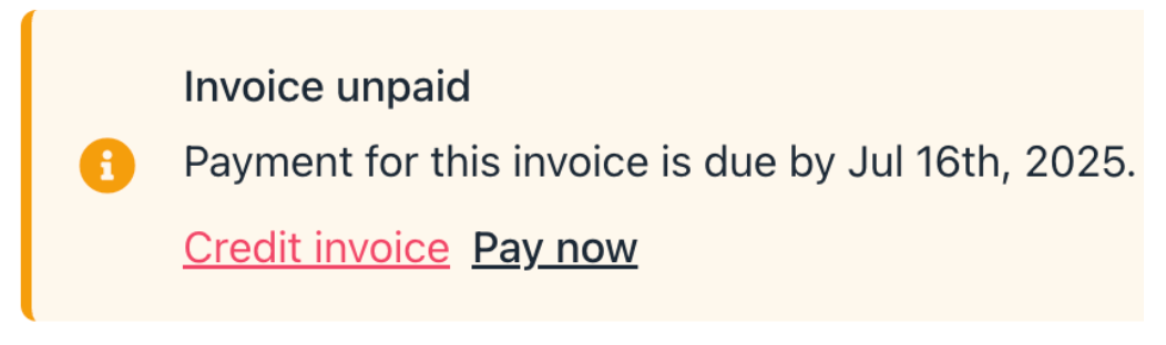 Issue credit