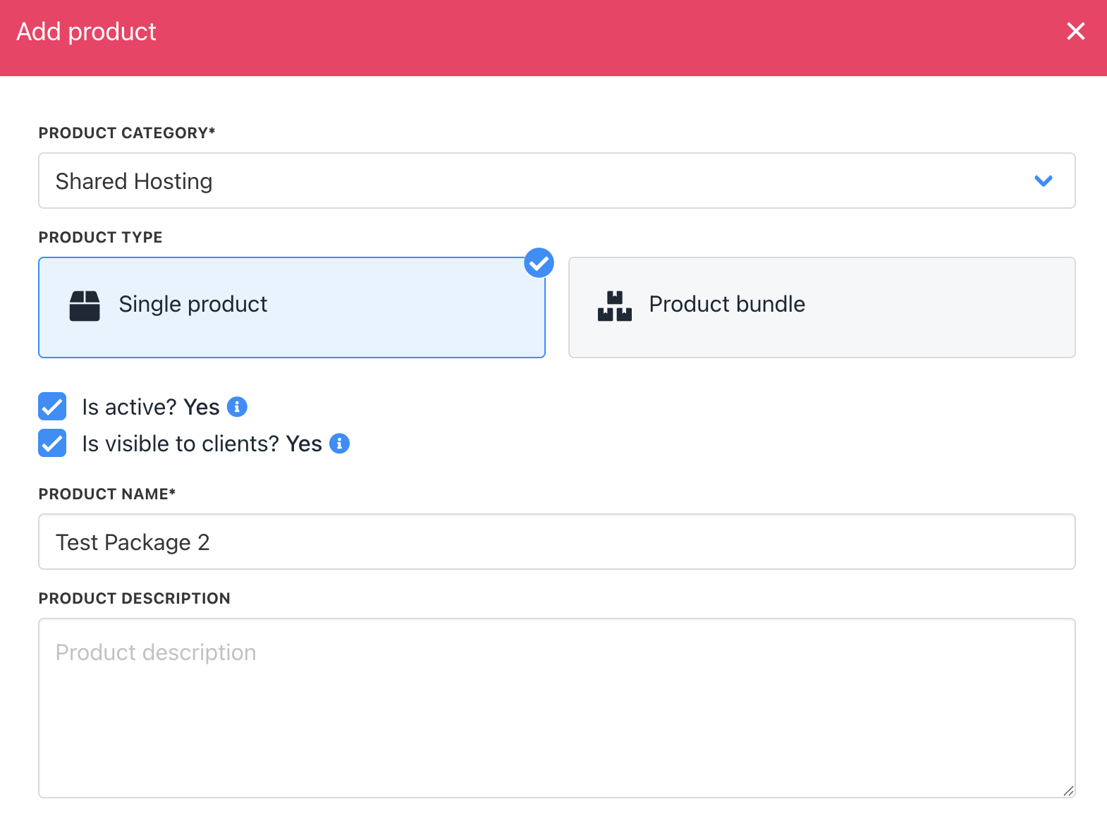 Create hosting package