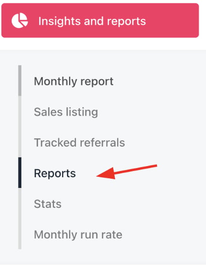 Insights and reports > Reports