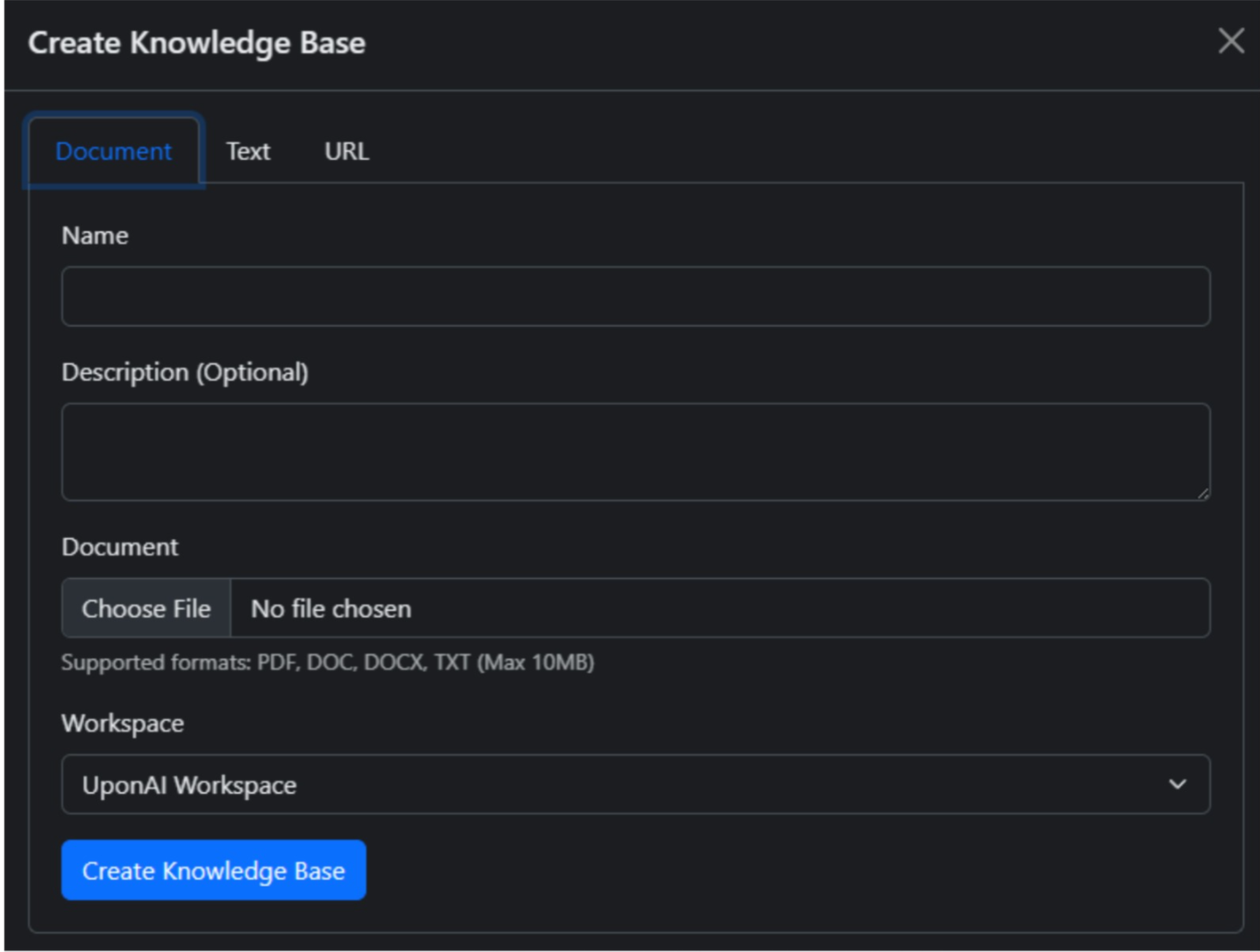 Begin message type options