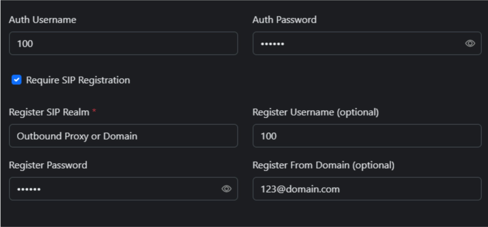 Begin message type options