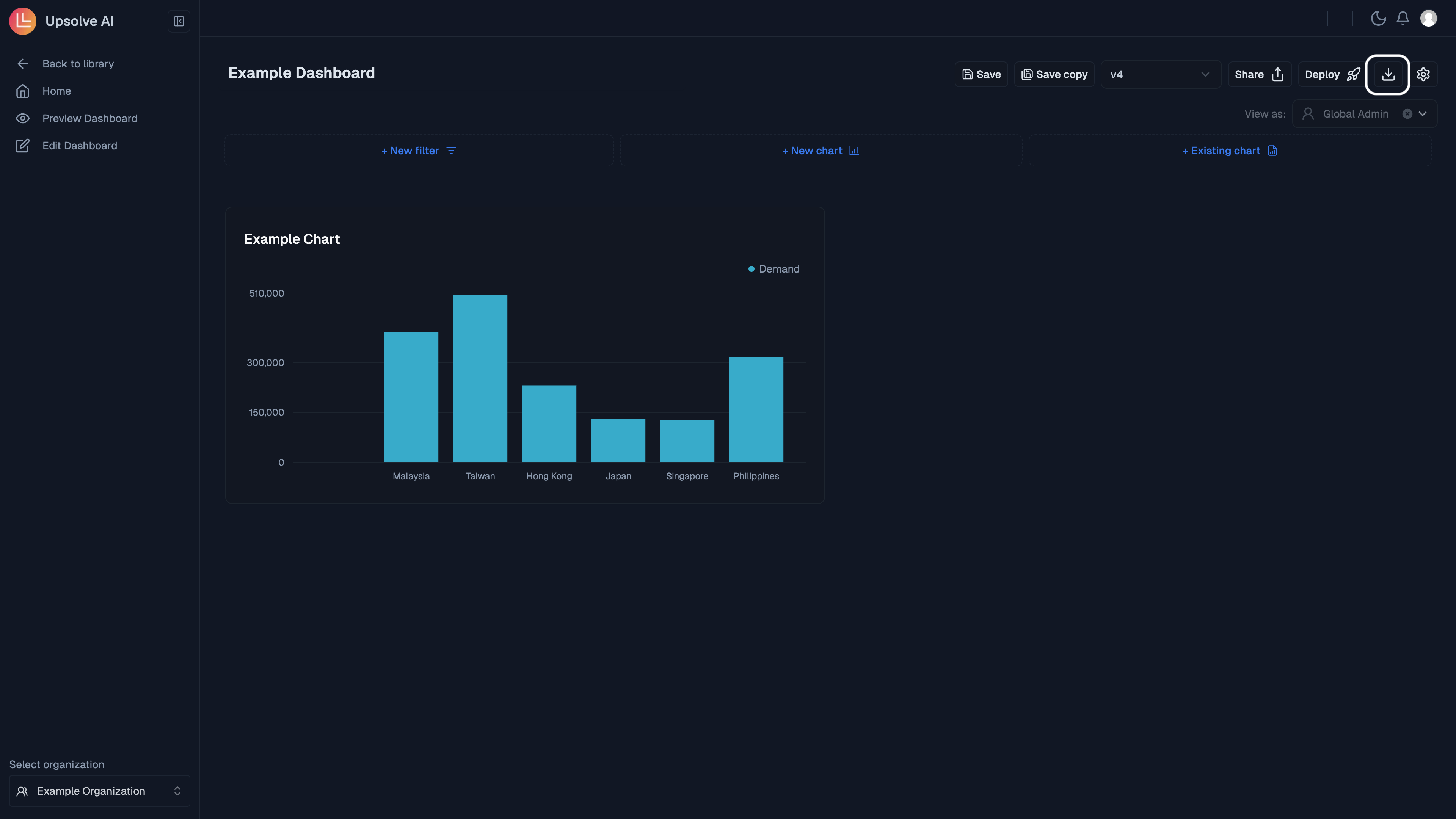 PDF Export Example Dark